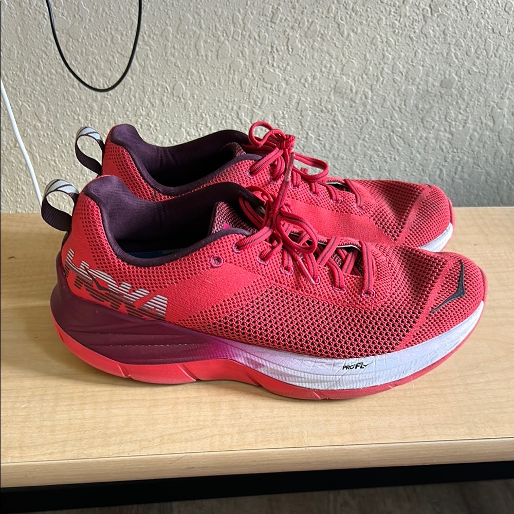 Hoka Women's Red Running Shoes - Mach Series - Size 10